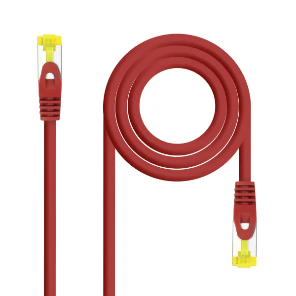 Nanocable Cable de Red Ethernet Rj45 LSZH Cat.6A SFTP AWG26 1m Rojo