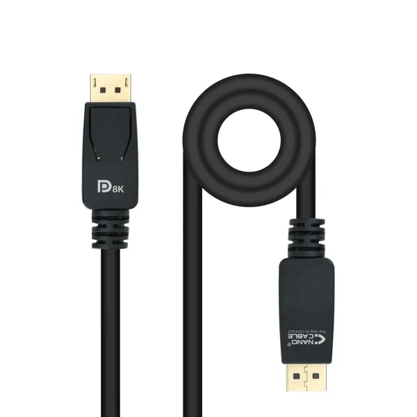 Nanocable Cable DisplayPort 1.4 Macho/Macho Negro 3 m