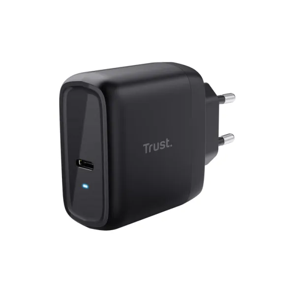 Trust Maxo Cargador USB-C de 65W 75% de Material Reciclado Negro 