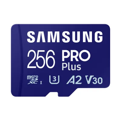 Samsung PRO Plus MicroSDXC 256GB UHS-I U3 A2 V30 Clase 10 con