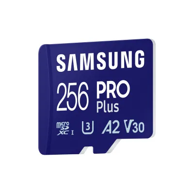 Samsung PRO Plus MicroSDXC 256GB UHS-I U3 A2 V30 Clase 10 con