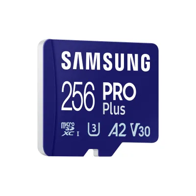 Samsung PRO Plus MicroSDXC 256GB UHS-I U3 A2 V30 Clase 10 con