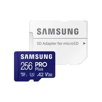 Samsung PRO Plus MicroSDXC 256GB UHS-I U3 A2 V30 Clase 10 con