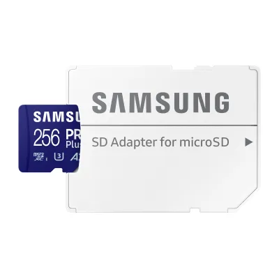 Samsung PRO Plus MicroSDXC 256GB UHS-I U3 A2 V30 Clase 10 con