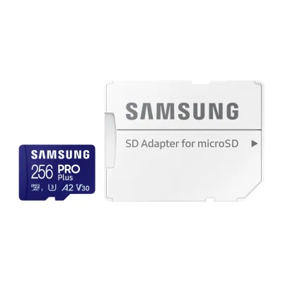 Samsung PRO Plus MicroSDXC 256GB UHS-I U3 A2 V30 Clase 10 con
