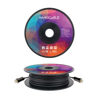 Nanocable Cable HDMI V2.1 AOC 8K@60Hz 4K@120Hz 48Gbps A/M-A/M Nanocable Cable HDMI V2.1 AOC 8K@60Hz 4K@120Hz 48Gbps A/M-A/M