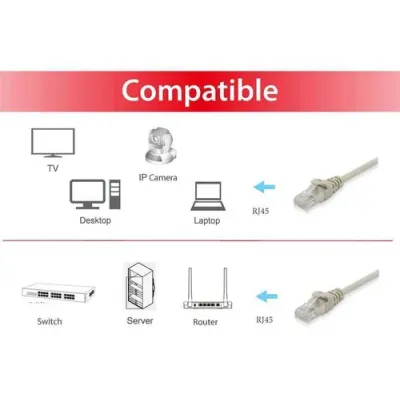 Equip Cable de Red UTP Cat 6 5m Beige