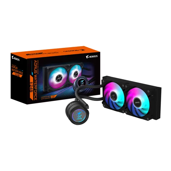 Gigabyte AORUS WATERFORCE II 240 RGB Kit Refrigeración Líquida 240mm Negro