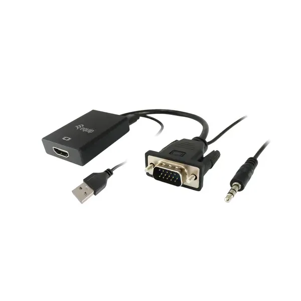 Equip Adaptador VGA a HDMI con Audio