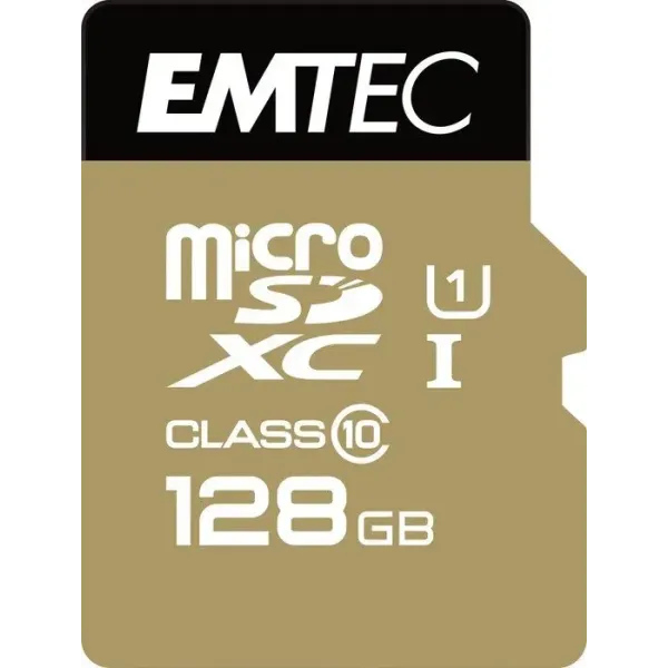Emtec Elite Gold Memoria MicroSDXC 128GB UHS-I Clase 10 + Adaptador SD