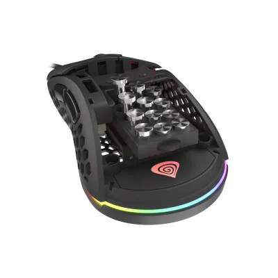 Genesis Xenon 800 RGB Ratón Gaming Negro 16000 DPI