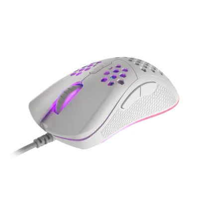 Genesis Krypton 555 Ratón Óptico Gaming RGB 8000DPI Blanco
