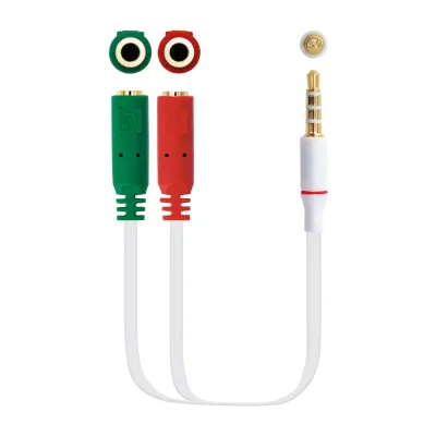 Nanocable Cable Adaptador Audio Jack 3.5/M 4Pines - 2xJack Nanocable Cable Adaptador Audio Jack 3.5/M 4Pines - 2xJack