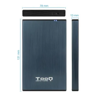 TooQ TQE-2527PB Carcasa Disco Duro 2.5" SATA USB 3.0 Azul TooQ TQE-2527PB Carcasa Disco Duro 2.5" SATA USB 3.0 Azul