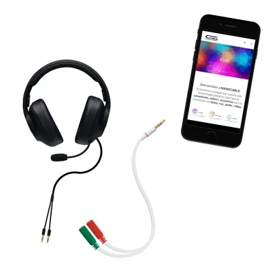 Nanocable Cable Adaptador Audio Jack 3.5/M 4Pines - 2xJack Nanocable Cable Adaptador Audio Jack 3.5/M 4Pines - 2xJack