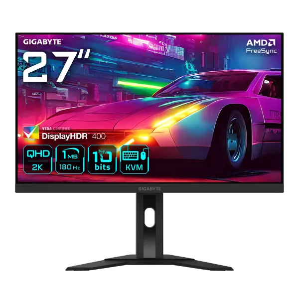 Gigabyte M27QA 27" LED SS-IPS QHD 180Hz Altura Ajustable FreeSync Premium