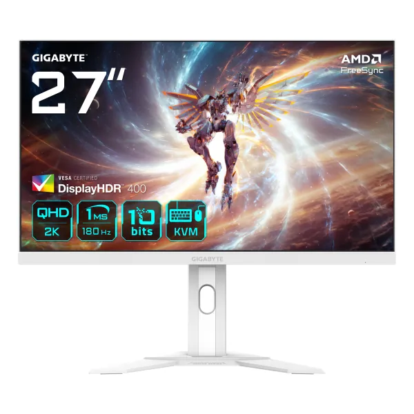Monitor Gigabyte M27QA ICE 27" LED SS-IPS QHD 180Hz Altura Ajustable FreeSync Premium
