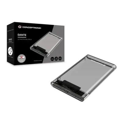 Conceptronic Caja Externa USB 3.0 SATA 2.5" Transparente Conceptronic Caja Externa USB 3.0 SATA 2.5" Transparente