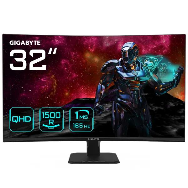 Monitor Gigabyte GS32QC 31.5" LED VA QHD 165Hz FreeSync Premium Curva