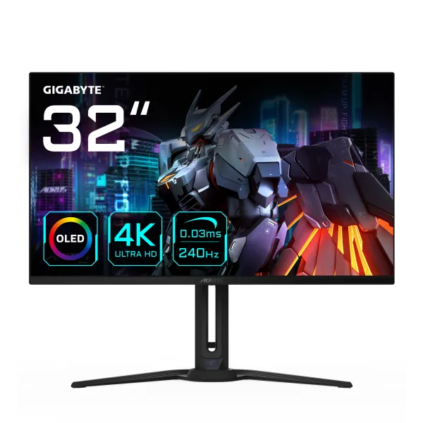 Gigabyte AORUS FO32U2 31.5" QD-OLED UltraHD 4K 240Hz FreeSync Premium