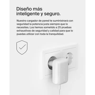Belkin BoostCharge Cargador de Pared Doble 1x USB-C PD 3.0 30W