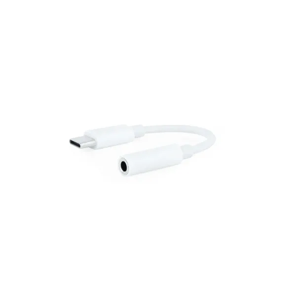 Nanocable Cable Adaptador Audio USB-C Macho a Jack 3.5mm Hembra 11cm Blanco