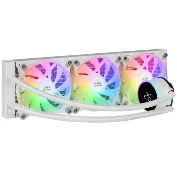 Mars Gaming ML-LCD360 Refrigeración Líquida AIO TDP 600W 3x Ventilador FDB ARGB Pantalla LCD Blanco