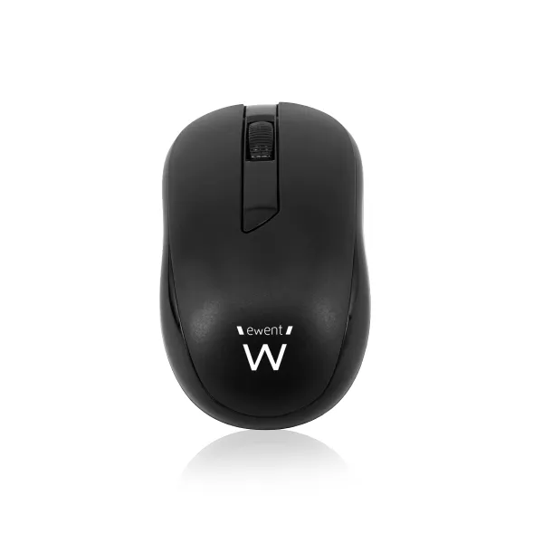 Ewent EW3223 Ratón Óptico Inalámbrico 1000 DPI Negro