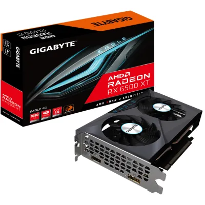 GIGABYTE EAGLE Radeon RX 6500 XT 4G AMD 4 GB GDDR6 GIGABYTE EAGLE Radeon RX 6500 XT 4G AMD 4 GB GDDR6