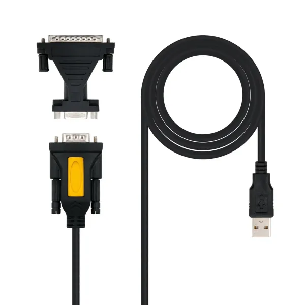 Nanocable Cable USB Tipo A Macho a Impresora Serie Macho 1.8m Negro