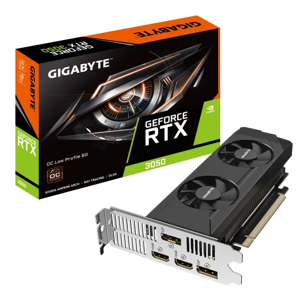 Gigabyte GeForce RTX 3050 OC Perfil bajo 6GB GDDR6