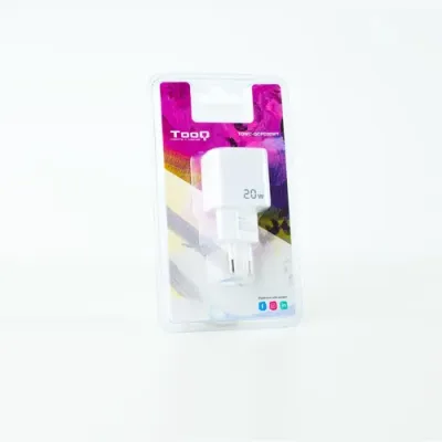 Cargador de Pared TooQ TQWC-QCPD20WT/ 1xUSB-Tipo C/ 1x USB/