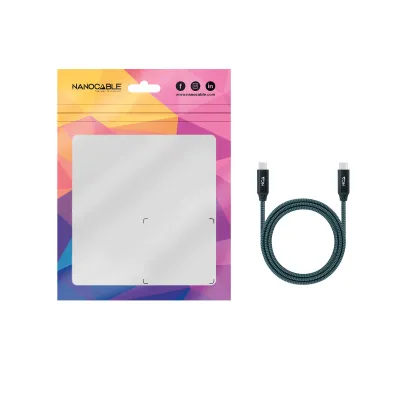 Nanocable Cable USB 3.2 Gen2x2 20Gbps 5A/100W 4K/60Hz USB-C