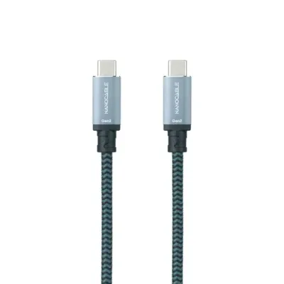 Nanocable Cable USB-C 3.1 Macho/Macho 1.5m Gris/Negro Nanocable Cable USB-C 3.1 Macho/Macho 1.5m Gris/Negro