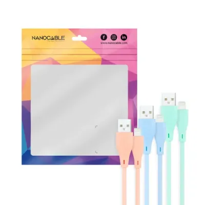 Nanocable Pack 3 Cables USB 2.0 a Lightning Macho/Macho 1m Nanocable Pack 3 Cables USB 2.0 a Lightning Macho/Macho 1m