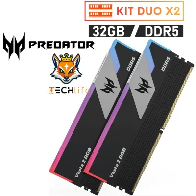 Memoria RAM Acer Predator Vesta II RGB DDR5 6000MHz 32GB 2x16GB