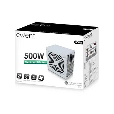 Ewent EW3909 Fuente de Alimentación 500W Ewent EW3909 Fuente de Alimentación 500W