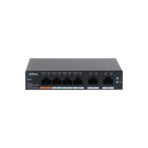 Dahua Technology DH-CS4006-4ET-60 Switch Gestionado L2 Gigabit 6 Puertos PoE