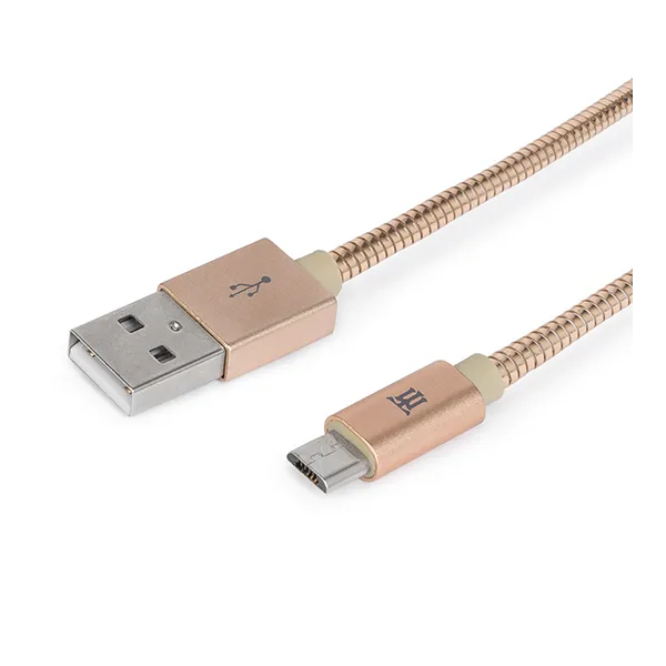 Maillon Cable Micro USB Metal 1m Dorado