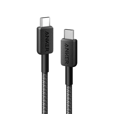 Anker Cable Trenzado de USB-C a USB-C 0.9m 60W Negro Anker Cable Trenzado de USB-C a USB-C 0.9m 60W Negro