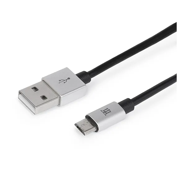 Maillon Cable Micro USB 2.4A Aluminio 1m Plata