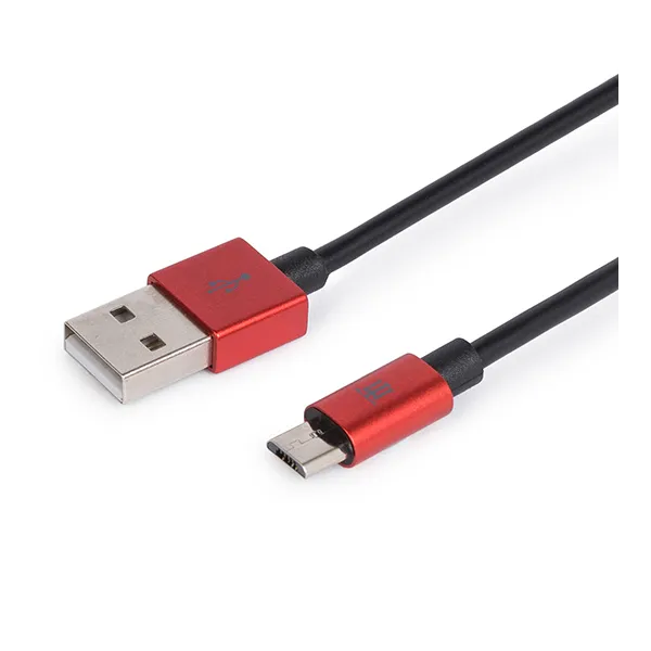 Maillon Cable Micro USB 2.4A Aluminio 1m Rojo