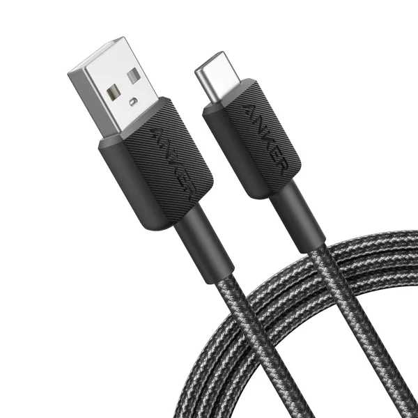 Anker Cable de Nylon USB a USB-C 1.8M Negro 