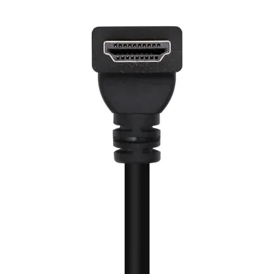 Ainsens Cable HDMI Acodado 2.0 4K Macho/Macho 1m Negro