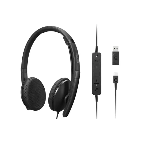 Lenovo 4XD1M45626 auricular y casco Auriculares Alámbrico Diadema USB Tipo C Negro