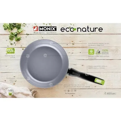 Sartén Monix Eco Nature M261220/ Ø20cm/ Aluminio forjado/ Apta Sartén Monix Eco Nature M261220/ Ø20cm/ Aluminio forjado/ Apta