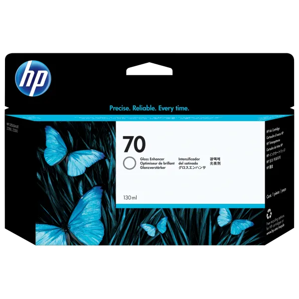 HP Cartucho de tinta de mejora de brillo DesignJet 70 de 130 ml