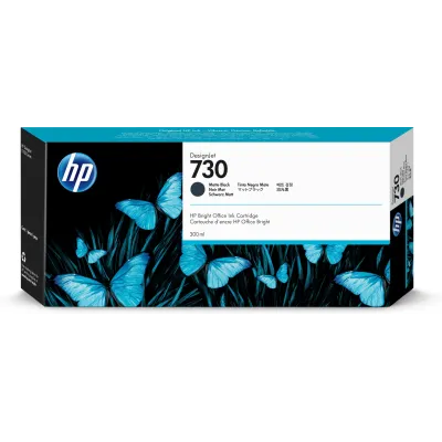 HP Cartucho de tinta DesignJet 730 negro mate de 300 ml HP Cartucho de tinta DesignJet 730 negro mate de 300 ml