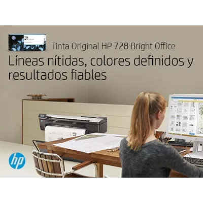 HP Cartucho de tinta DesignJet 728 negro mate de 300 ml HP Cartucho de tinta DesignJet 728 negro mate de 300 ml