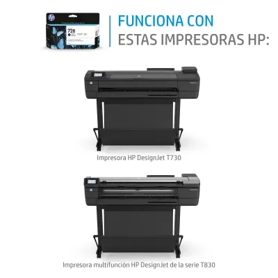 HP Cartucho de tinta DesignJet 728 negro mate de 300 ml HP Cartucho de tinta DesignJet 728 negro mate de 300 ml